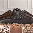 Furniture of America Conall Traditional Faux Leather Cushioned Loveseat in Brown