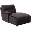 Furniture of America Dantes Transitional Chenille Recliner Sectional in Gray