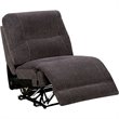 Furniture of America Dantes Transitional Chenille Recliner Sectional in Gray