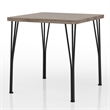 Furniture of America Kelle Transitional Metal 3-Piece Dining Set in Dark Bronze