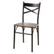 Furniture of America Kelle Transitional Metal 3-Piece Dining Set in Dark Bronze