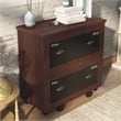 Furniture of America Waterford Wood 2-Drawer File Cabinet in Vintage Walnut