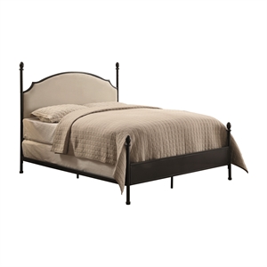 furniture of america eli poster bed in gunmetal