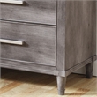 Furniture of America Cartagena Transitional Solid Wood 6-Drawer Chest in Gray