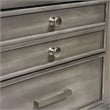 Furniture of America Cartagena Solid Wood 3-Drawer Nightstand in Gray