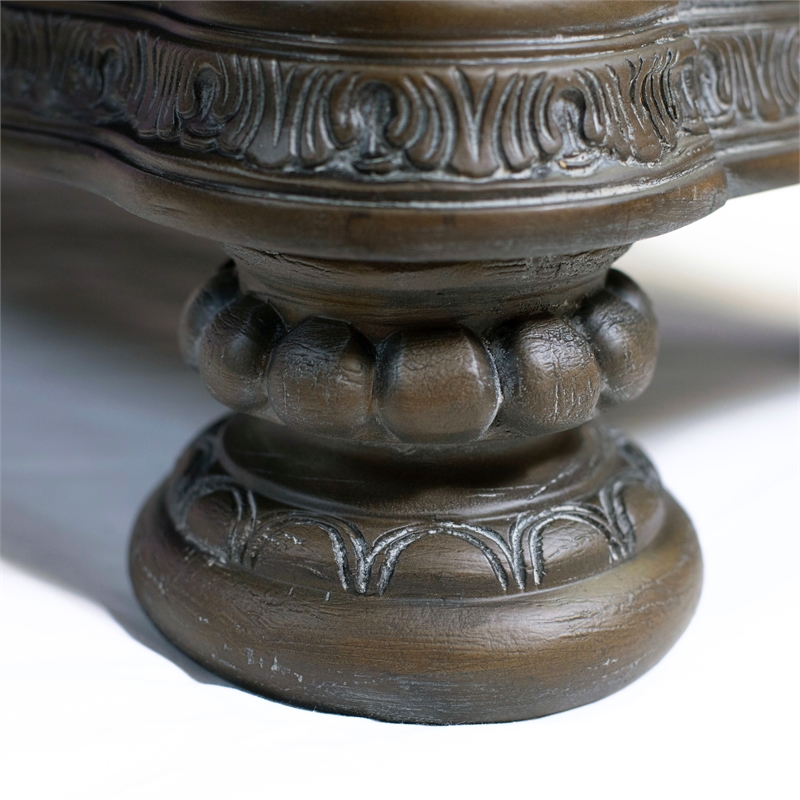 Furniture of America Leo Traditional Wood Nightstand in Rustic Natural Tone