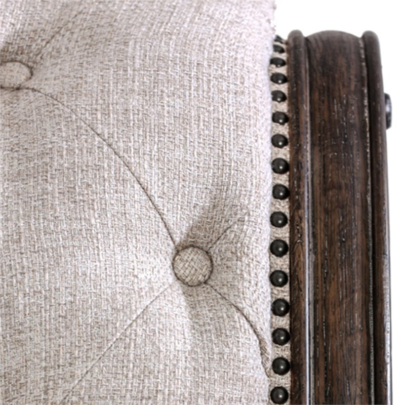 Furniture of America Kai Wood Panel Queen Bed in Rustic Natural Tone