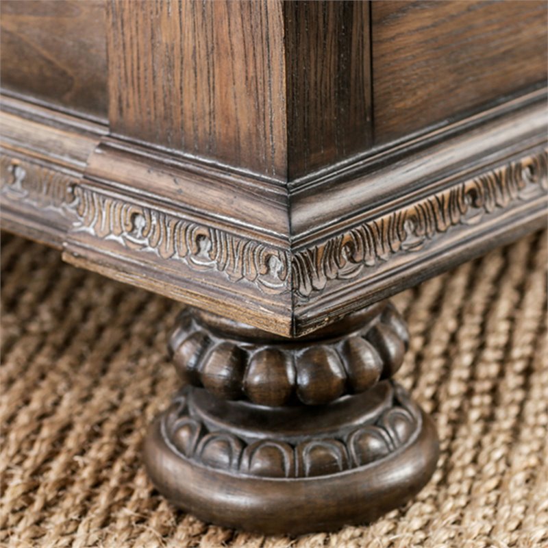 Furniture of America Kai Wood Panel Queen Bed in Rustic Natural Tone