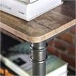Furniture of America Gee Industrial Metal 4-Shelf Bookcase in Antique Black