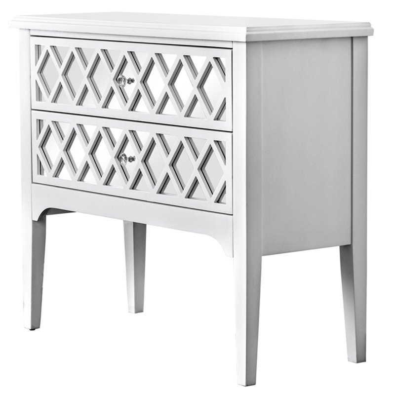Furniture Of America Elm Accent Chest In White Idf Ac505