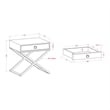 Furniture of America Ira Contemporary Wood 1-Drawer End Table in Gray