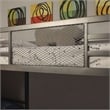 Furniture of America Dax Metal Triple Twin Bunk Bed in Gray and Silver