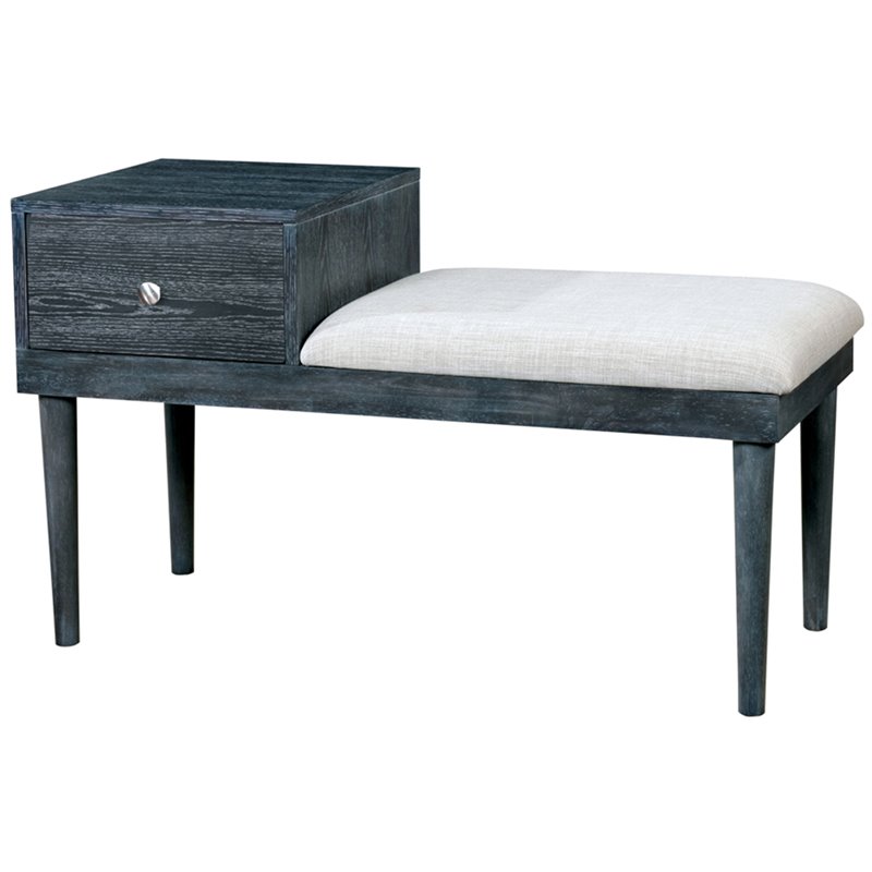 Furniture Of America Dot Contemporary Storage Accent Bench In