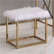 Furniture of America Ian Metal 3-Piece Bedroom Vanity Set in Champagne Gold