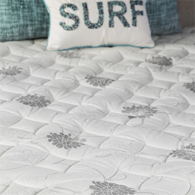 Furniture of America Kya Fabric 9-Inch Twin Euro Top Mattress in White