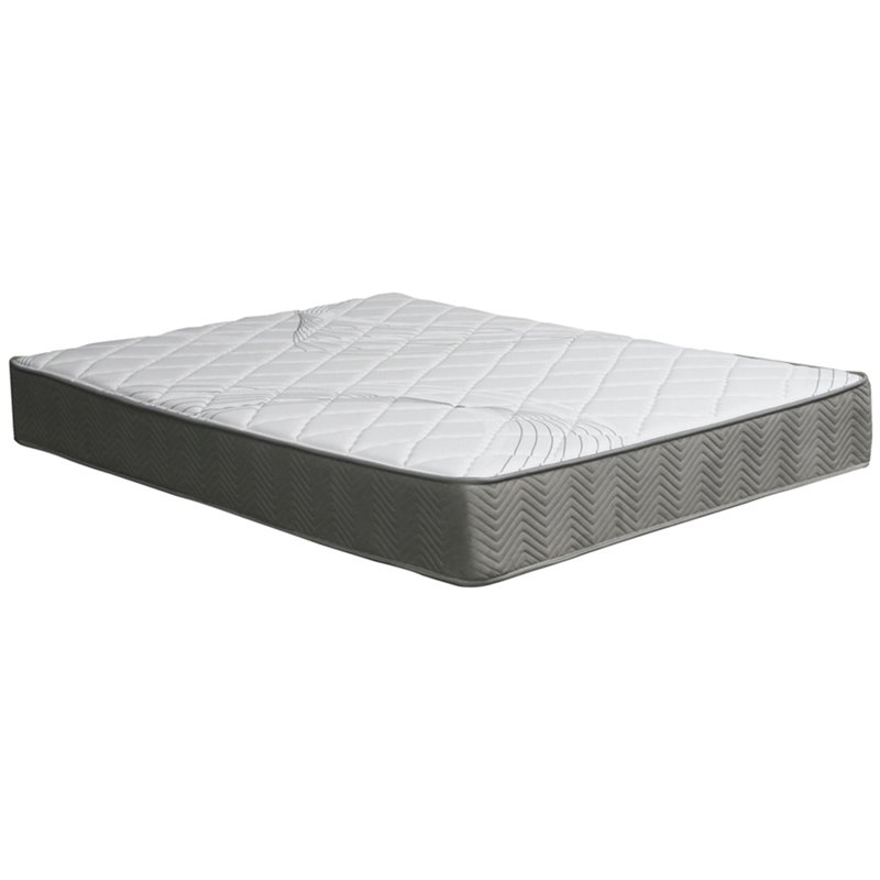 Furniture of America Joy Edge Fabric King Pocket Coil Mattress in White
