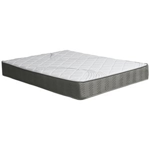 Furniture of America Joy Edge Fabric King Pocket Coil Mattress in White