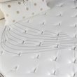 Furniture of America Jes Edge Fabric Queen Pocket Coil Mattress in White