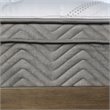 Furniture of America Jes Edge Fabric Queen Pocket Coil Mattress in White
