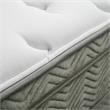 Furniture of America Jes Edge Fabric Queen Pocket Coil Mattress in White