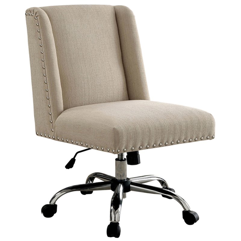 Furniture Of America Deb Vibrant Office Chair In Ivory Idf Fc642iv Furniture Of America Deb Vibrant Office Chair In Ivory