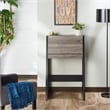 Furniture of America Gase Farmhouse Wood Fold Down Desk in Distressed Gray/Black