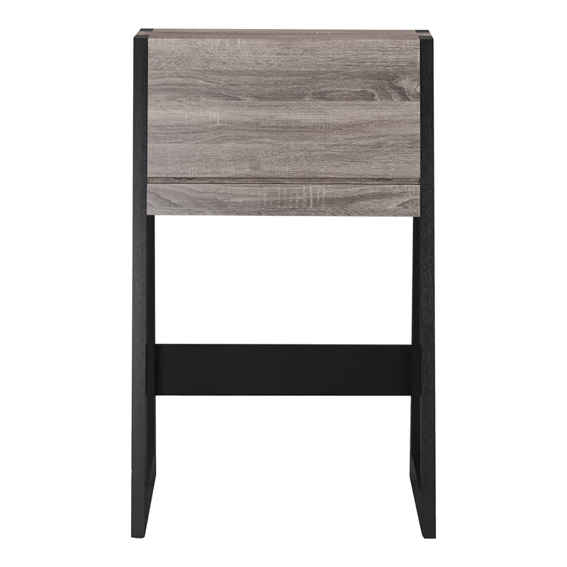 Furniture of America Gase Farmhouse Wood Fold Down Desk in Distressed Gray/Black