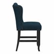 Furniture of America Sinuata Fabric Blue Wingback Counter Chair (Set of 2)