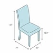 Furniture of America Landon Fabric Side Chair in Gray and Black (Set of 2)