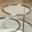 Furniture of America Loli Metal Tiered Coffee Table in Gold Champagne