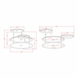 Furniture of America Loli Metal Tiered Coffee Table in Gold Champagne
