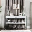 Furniture of America Juka Contemporary Wood Storage Console Table in White