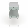 Furniture of America Juka Contemporary Wood Storage Console Table in White