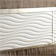 Furniture of America Cepher Faux Leather Full/Queen Spindle Headboard in White