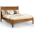 Furniture of America Belkor Solid Wood Full Platform Bed in Oak