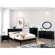 Furniture of America Belkor Solid Wood Full Platform Bed in Black