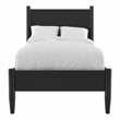 Furniture of America Belkor Solid Wood Twin Platform Bed in Black