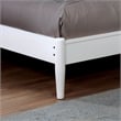 Furniture of America Belkor Solid Wood Full Platform Bed in White