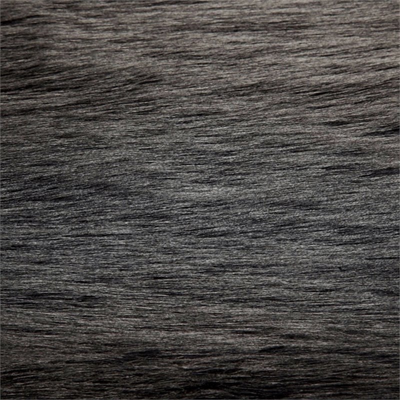 Furniture of America Saxton Contemporary Fabric Padded Short Bench in Black