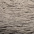Furniture of America Saxton Contemporary Fabric Padded Long Bench in Gray