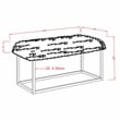 Furniture of America Saxton Contemporary Fabric Padded Long Bench in White
