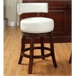 Furniture of America Tendel Faux Leather 24-inch Bar Stool in White (Set of 2)