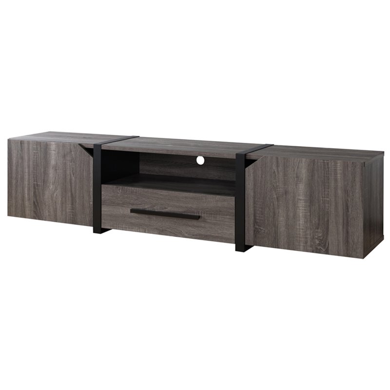 Furniture Of America Go 81 5 Tv Stand In Distressed Gray Idi Furniture Of America Go 81 5