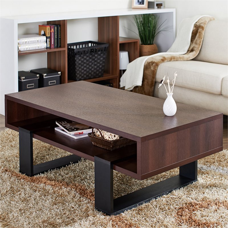 Furniture Of America Jinny Modern Coffee Table In Dark Walnut Ynj Ct1024 A1 - Dark Walnut Coffee Table With Drawers Furniture Of America Jinny Modern Coffee Table In Dark Walnut Ynj Ct1024 A1 - Dark Walnut Coffee Table With Drawers