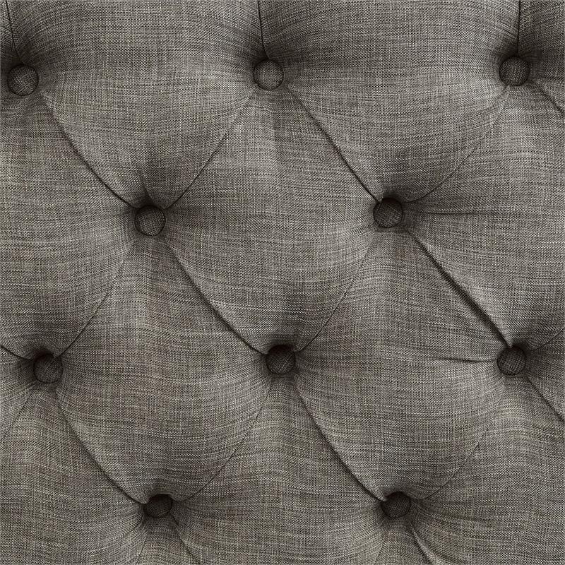 Furniture of America Sinuata Fabric Light Gray Wingback Counter Chair (Set of 2)