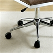 Furniture of America Bella Fabric Ergonomic Armless Office Chair in Brown