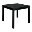 Furniture of America Delilah Wood 5-piece Counter Height Dining Set in Black