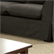 Furniture of America Osilla Fabric Upholstery Loveseat in Gray