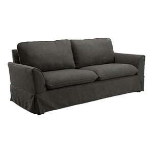 Furniture of America Osilla Transitional Fabric Upholstery Sofa in Gray