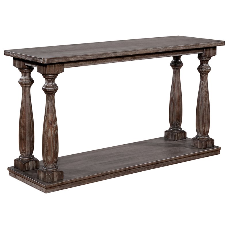 Furniture Of America Rominoff Console Table In Gray Idf 4421gy S